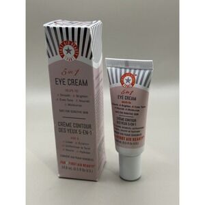 FAB First Aid Beauty 5 in 1 Eye Cream 0.5 oz new in box Smooth Brighten Nourish